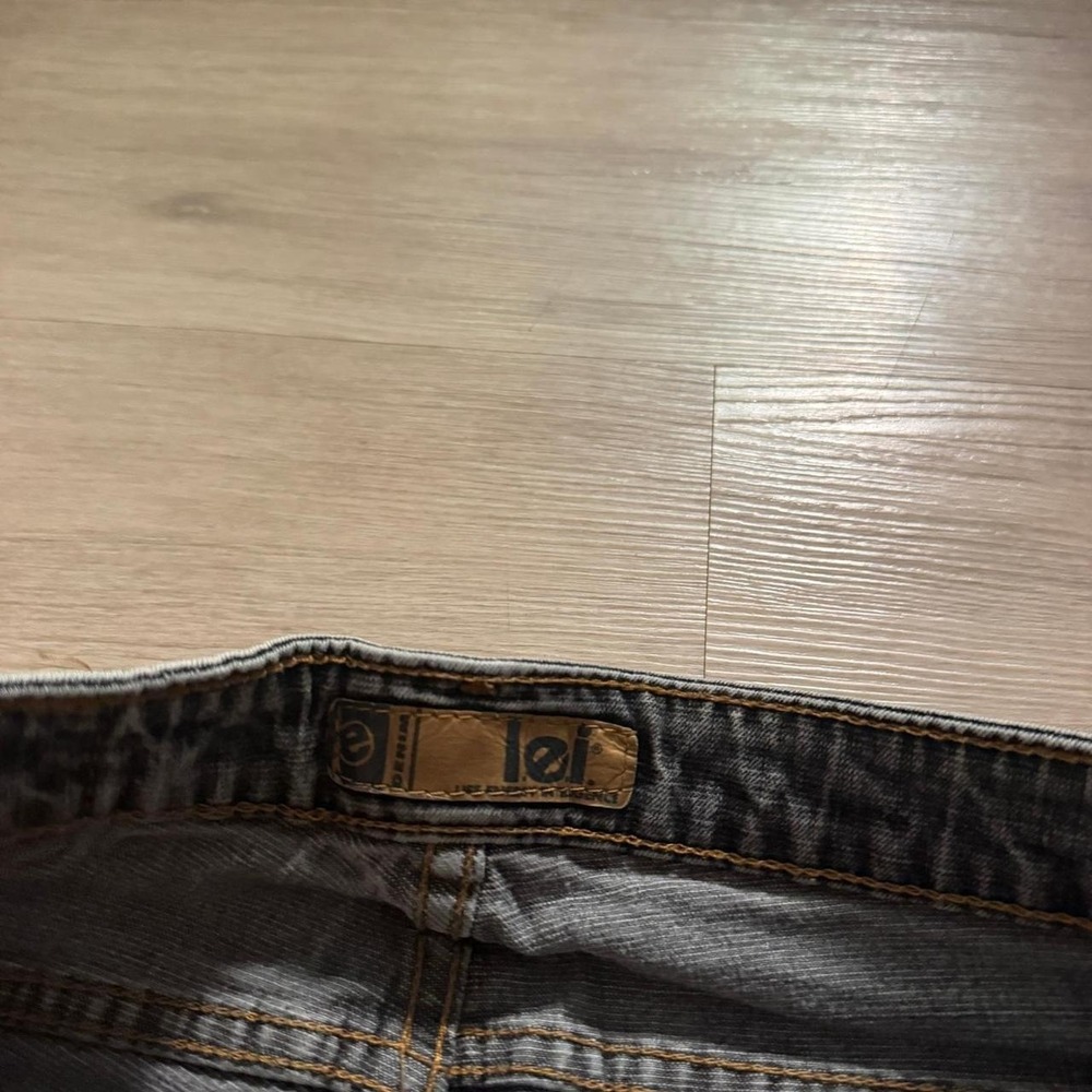 26x30 Black Grunge Bootcut Jeans Y2K 2000s Vintage - Picture 3 of 6